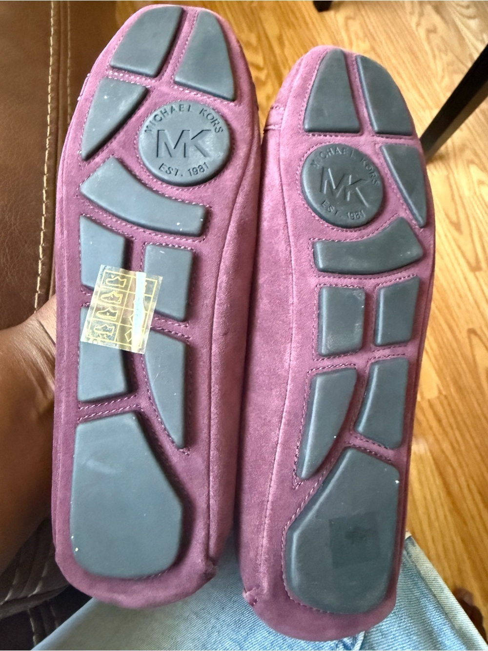 These are Michael Kors Fulton Moc suede flats - Picture 8 of 8